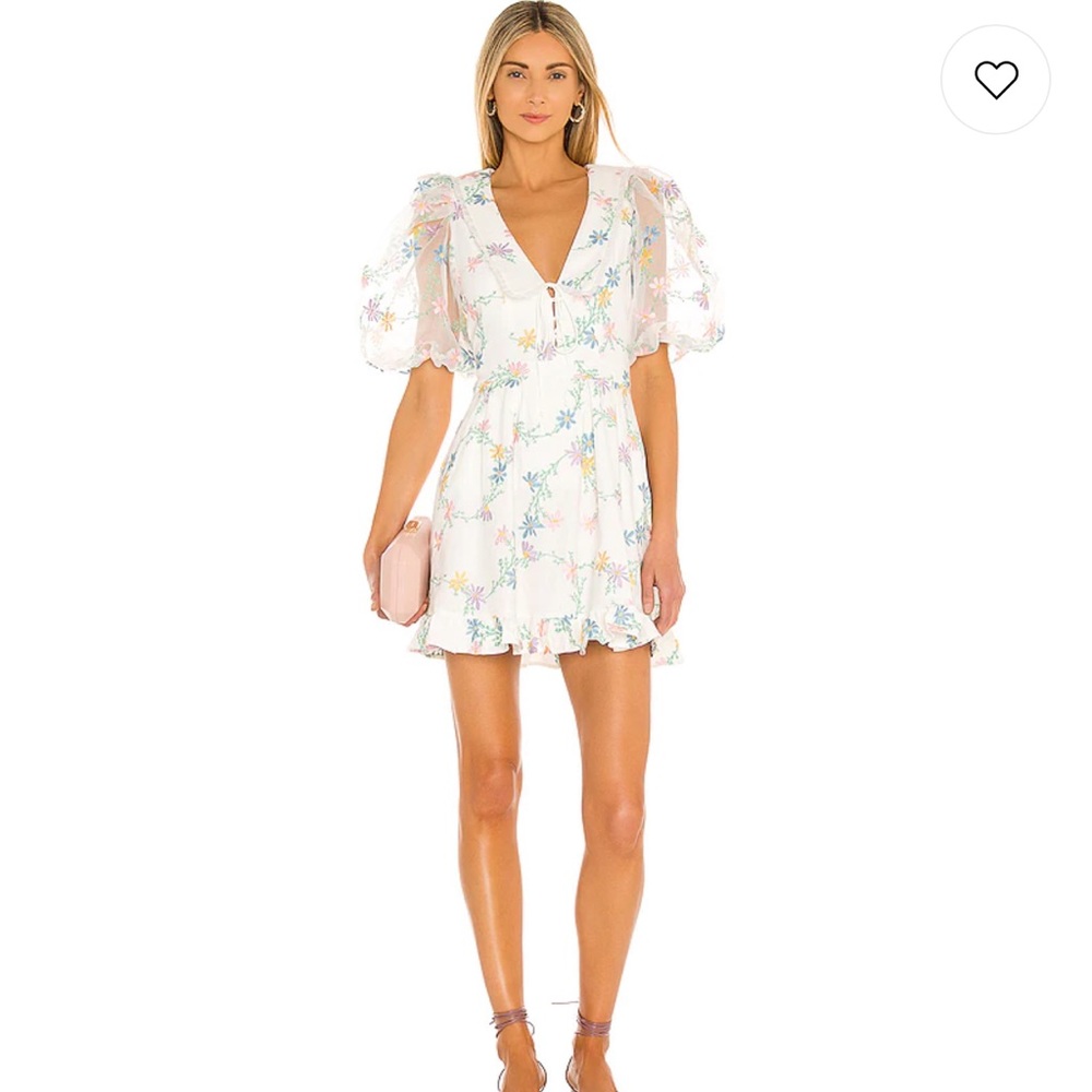 For Love & Lemons x Revolve Majorie Mini Dress